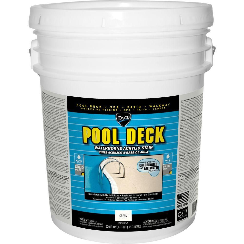 Dyco Pool Deck Paint
 Dyco Paints Pool Deck 5 gal 9060 Cream Low Sheen