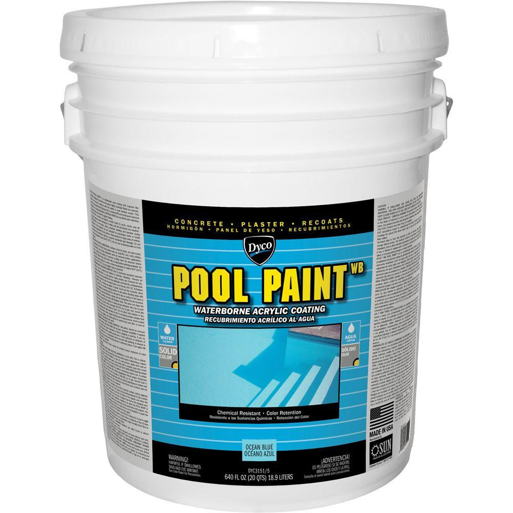 Dyco Pool Deck Paint
 Dyco Pool Paint 5 Gal 3151 Ocean Blue Semi Gloss Acrylic