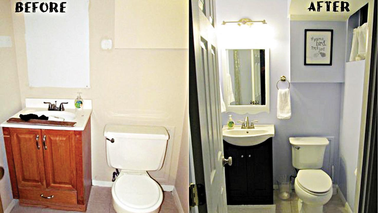 Easy Bathroom Remodel
 Remodeling on a dime Bathroom edition — Saturday Magazine