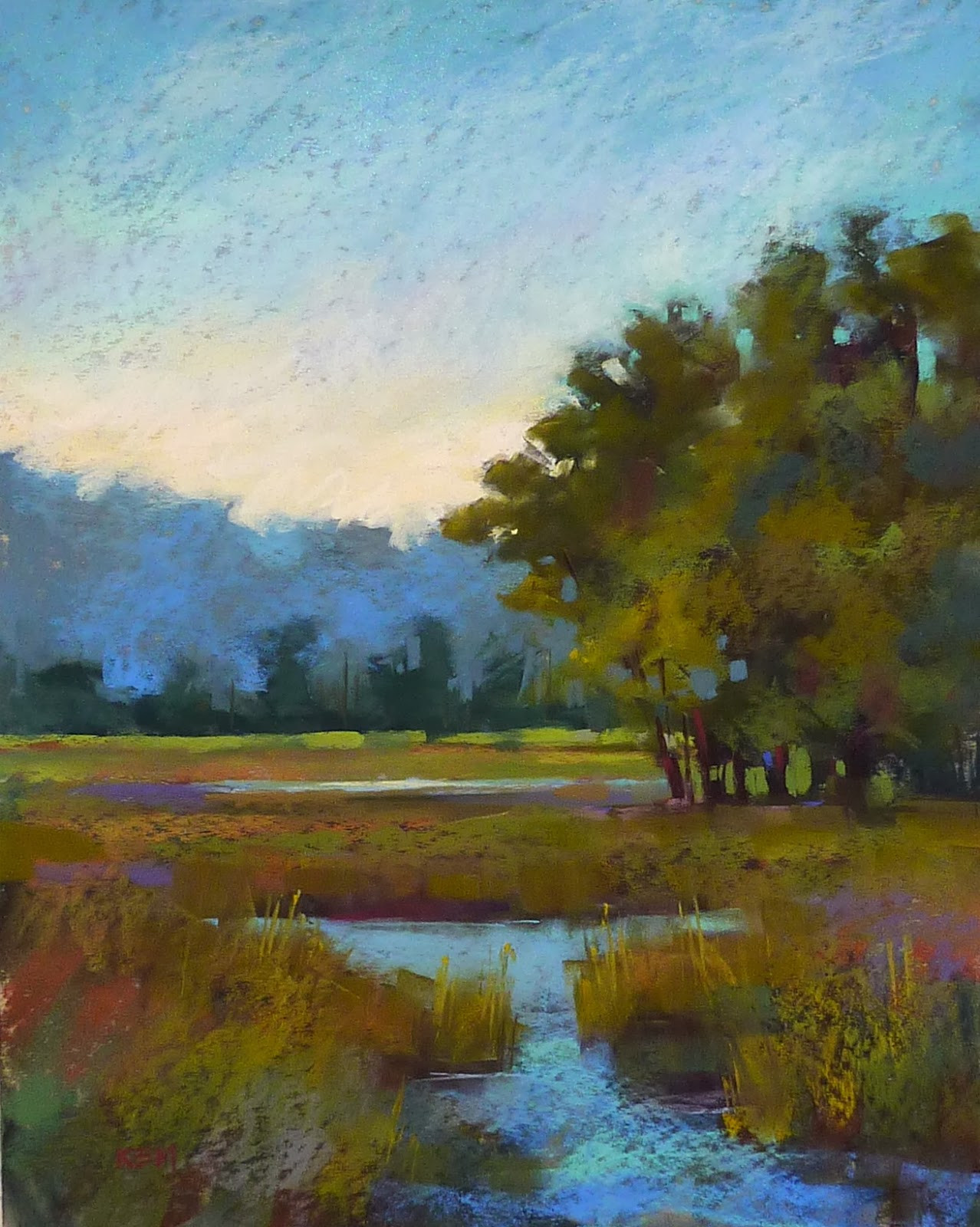 Easy Landscape Paintings
 Painting My World A Simple Start for a Pastel Painting