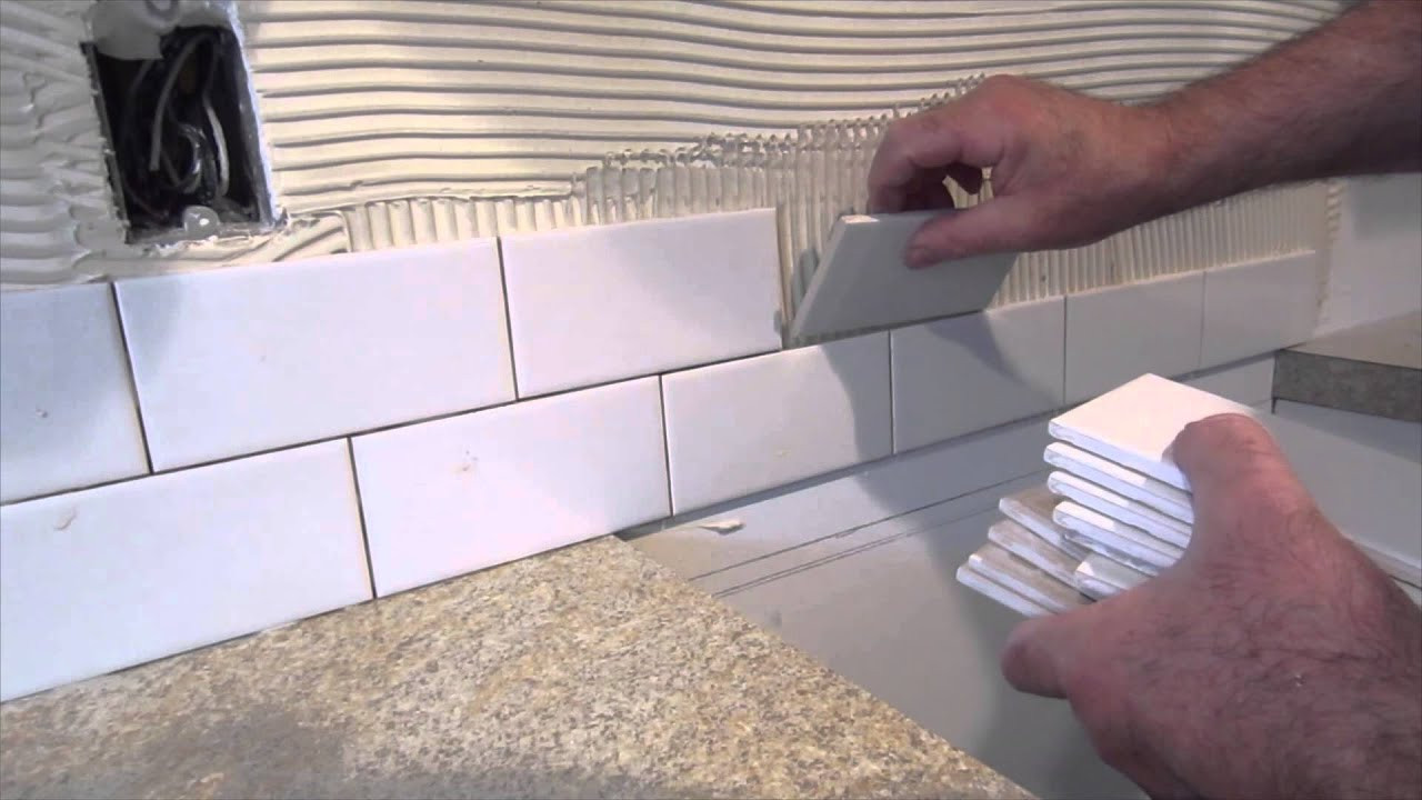 Easy To Install Kitchen Backsplash
 How to install a simple subway tile kitchen backsplash