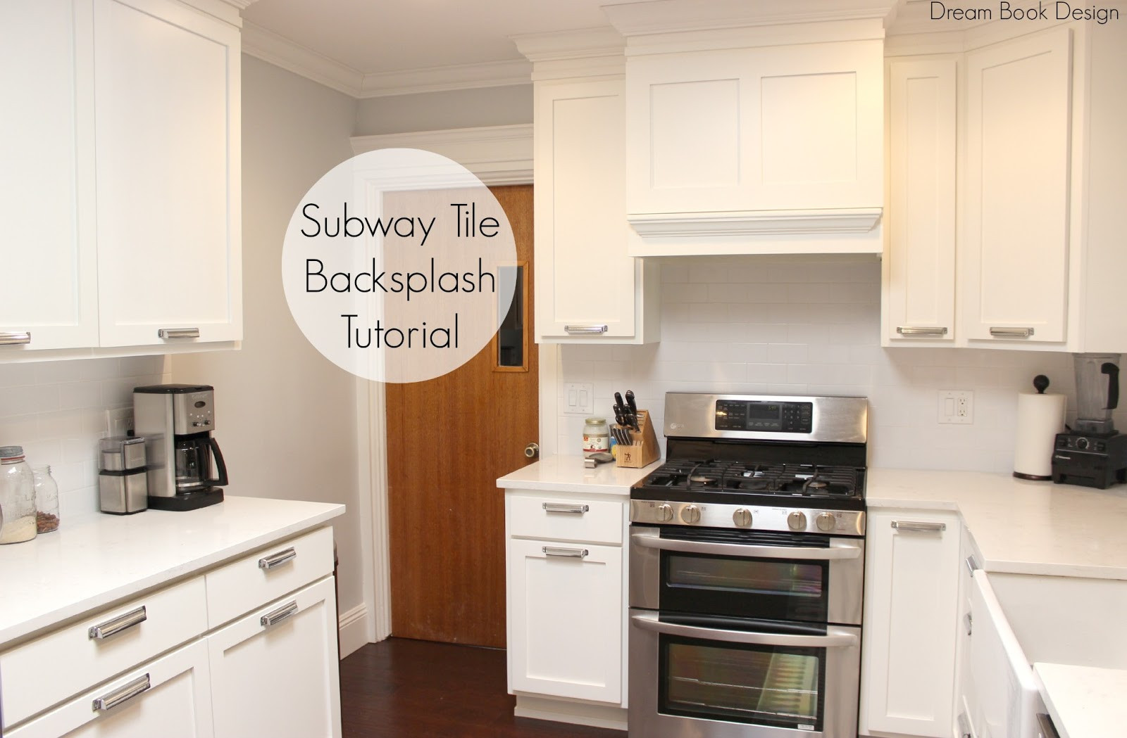 Easy To Install Kitchen Backsplash
 Easy DIY Subway Tile Backsplash Tutorial Dream Book Design