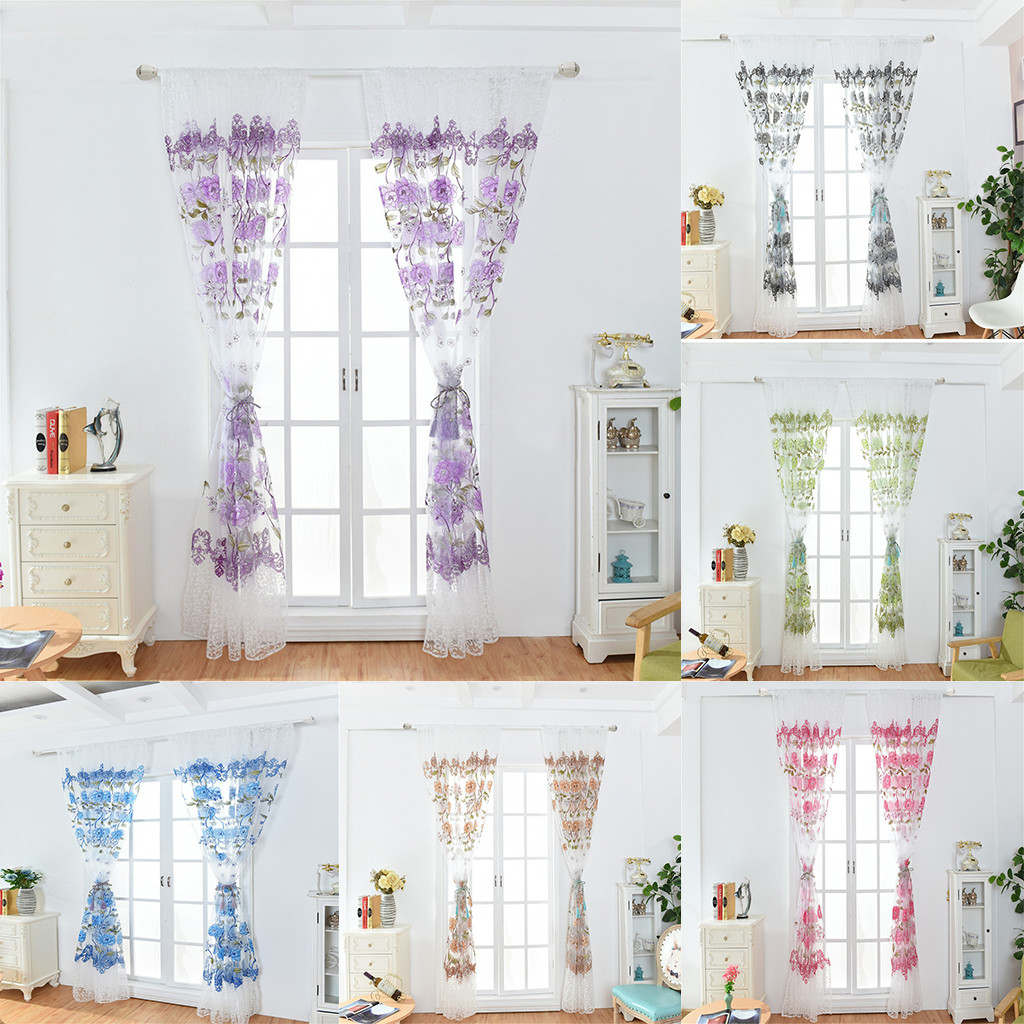 Ebay Curtains For Living Room
 Slot Top Voile Curtain Panel Net Voile Curtains for