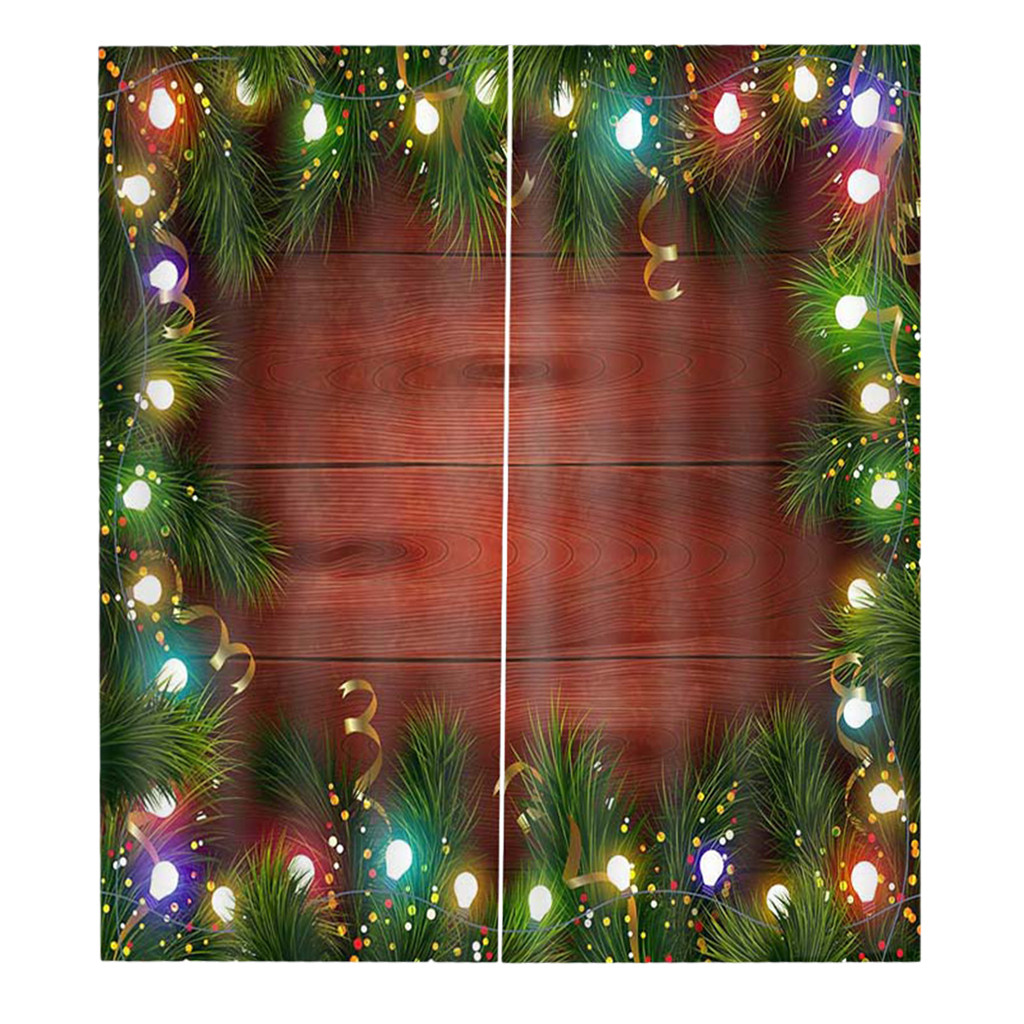 Ebay Curtains For Living Room
 2PC Darkening Window Curtain Drape Christmas Decoration