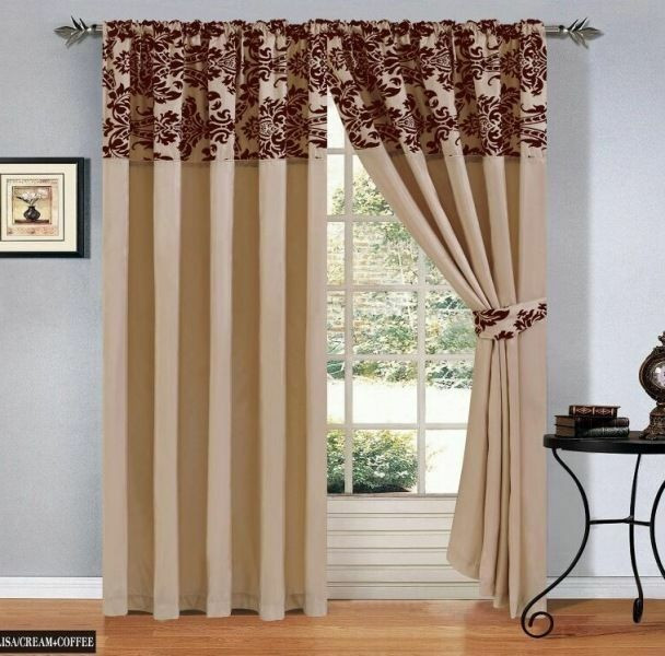 Ebay Curtains For Living Room
 Damask Half Flock Pair Bedroom Curtain Living Room