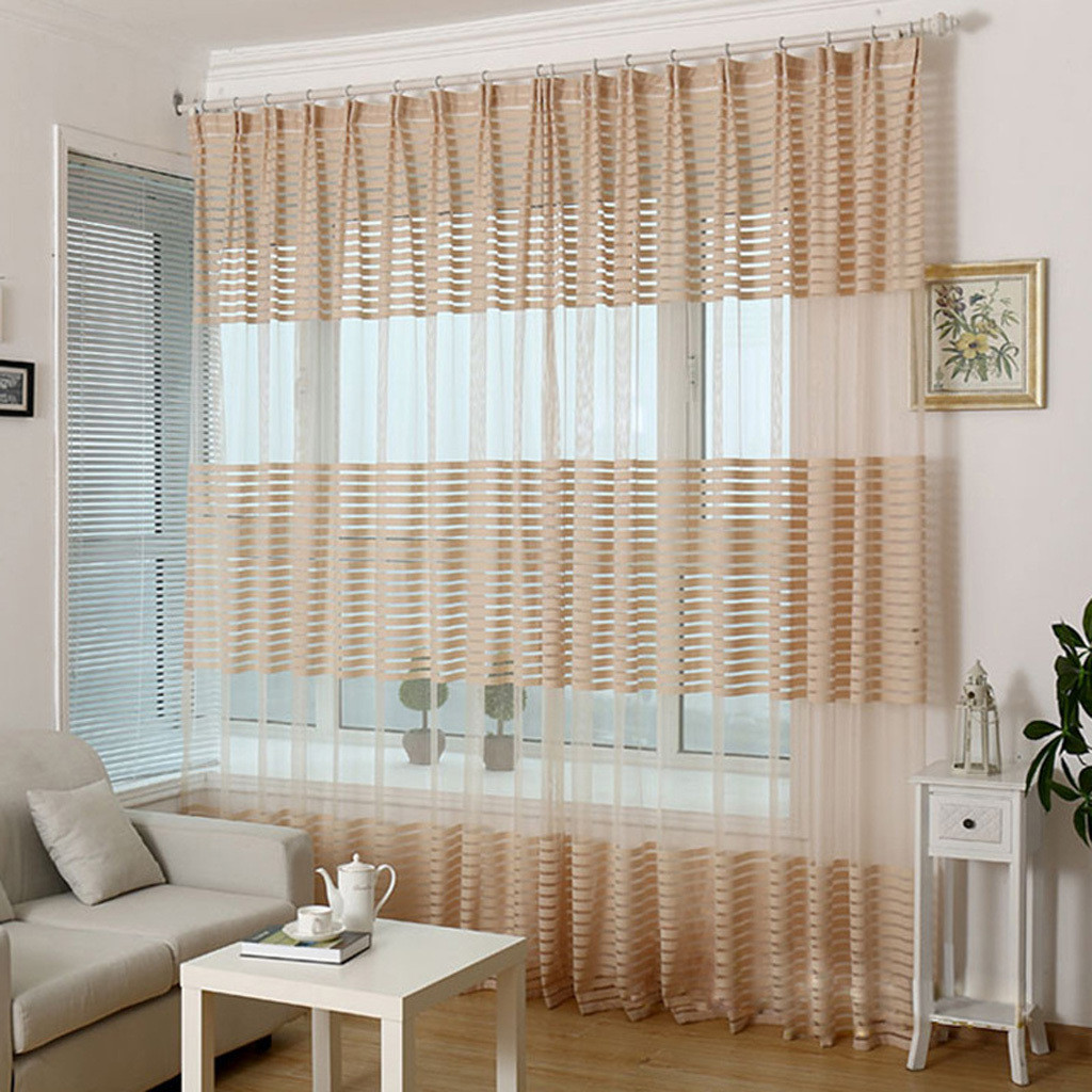 Ebay Curtains For Living Room
 Soft Strip Curtain for Door Elegant Voile Drapes for