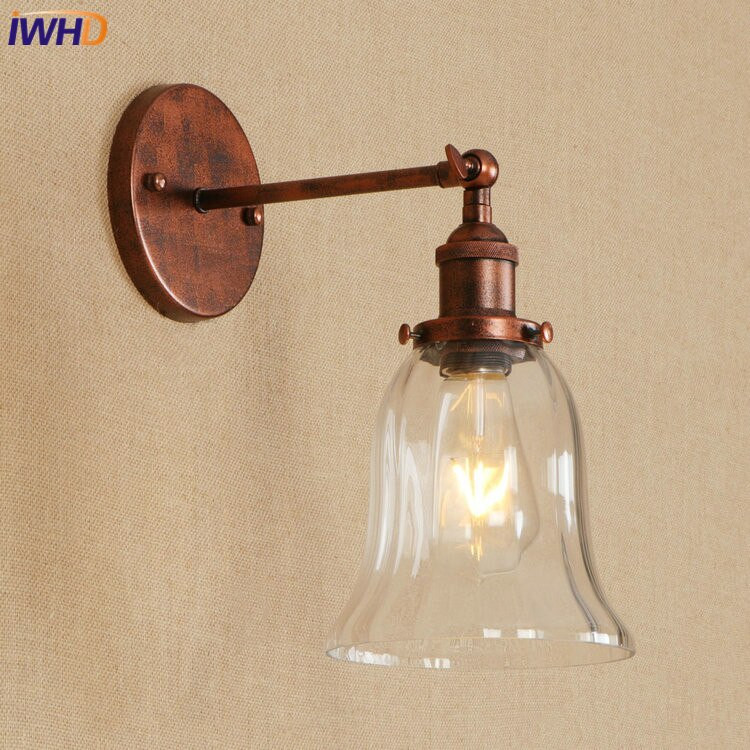 Edison Bathroom Light Fixtures
 IWHD Loft Retro Light Vintage Edison LED Wall Lamp Iron