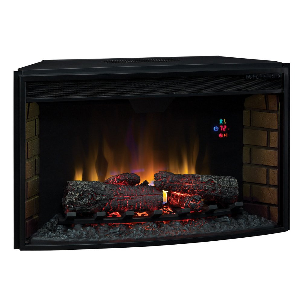 Electric Fireplace Insert Reviews
 32" ClassicFlame Spectrafire Curved Electric Fireplace