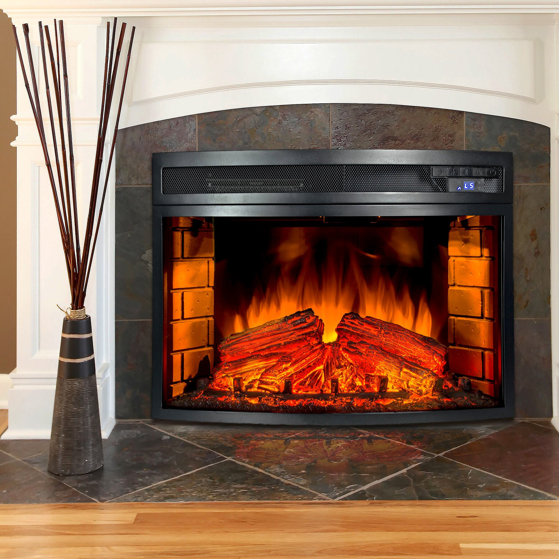 Electric Fireplace Insert Reviews
 AKDY Wall Mount Electric Fireplace Insert & Reviews