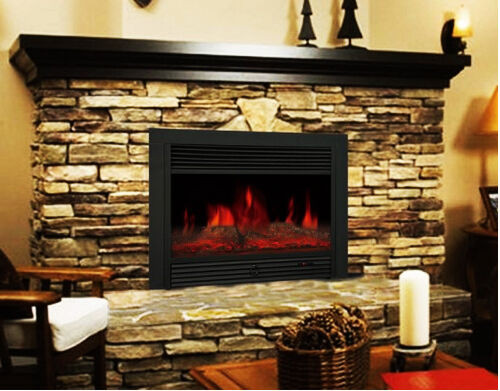 Electric Fireplace Insert With Blower
 28 5" Embedded Electric Fireplace Insert Heater Remote