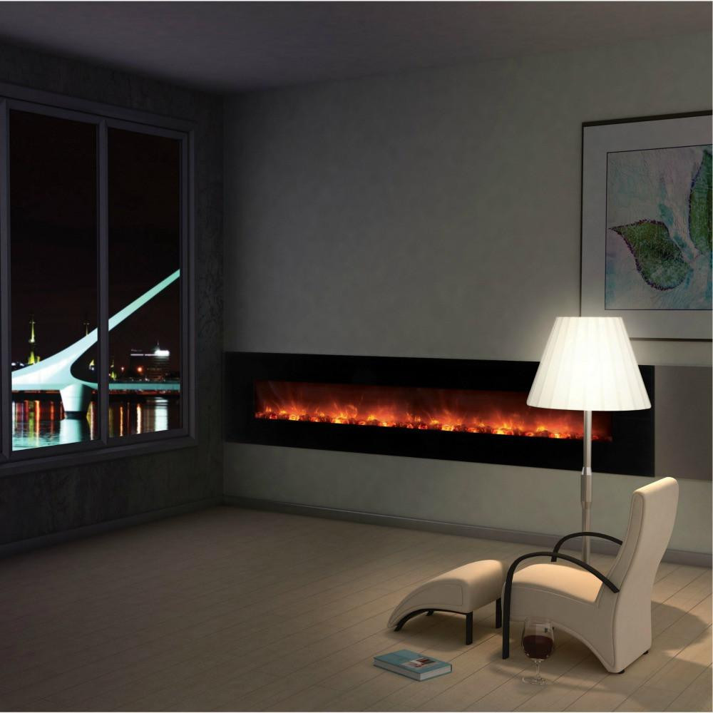 Electric Fireplace Modern Wall Mount
 Buy line Modern Flames 100" Ambiance Wall Mounted