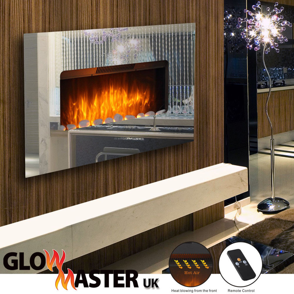 Electric Fireplace Modern Wall Mount
 TEMPERED MIRROR GLASS WALL MOUNTED ELECTRIC FIREPLACE