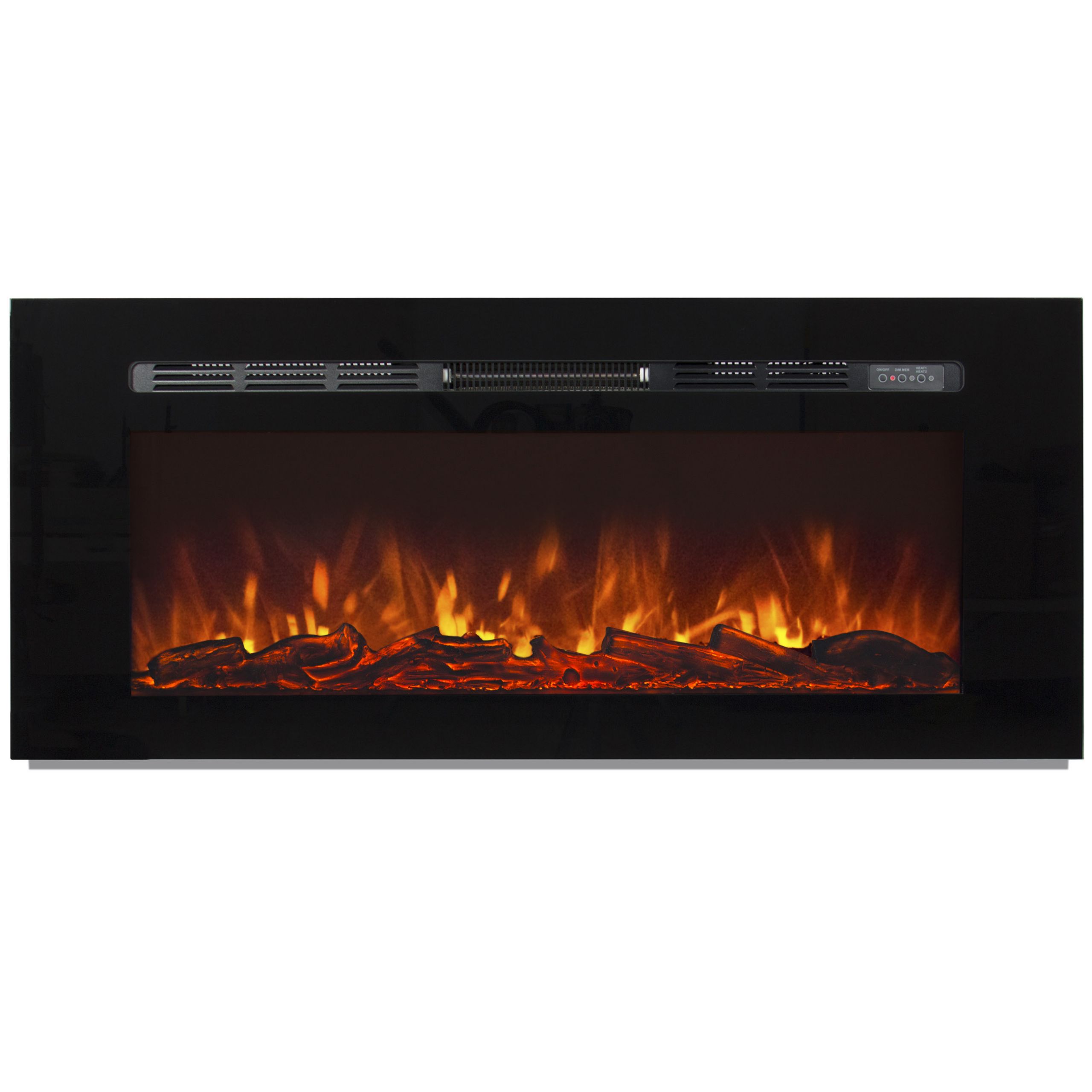 Electric Fireplace Recessed
 1500W Heat Adjustable 50" In Wall Recessed Electric