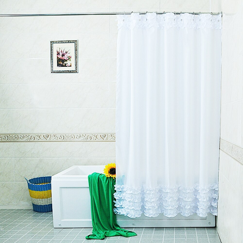 Elegant Bathroom Shower Curtains
 Shower Curtain Lace Decor Waterproof Moldproof Elegant