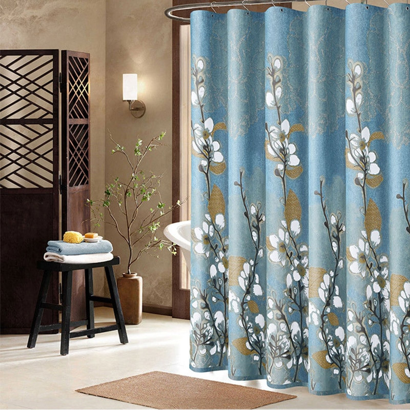 Elegant Bathroom Shower Curtains Luxury orchids Polyester Fabric Elegant Shower Curtain Mildew
