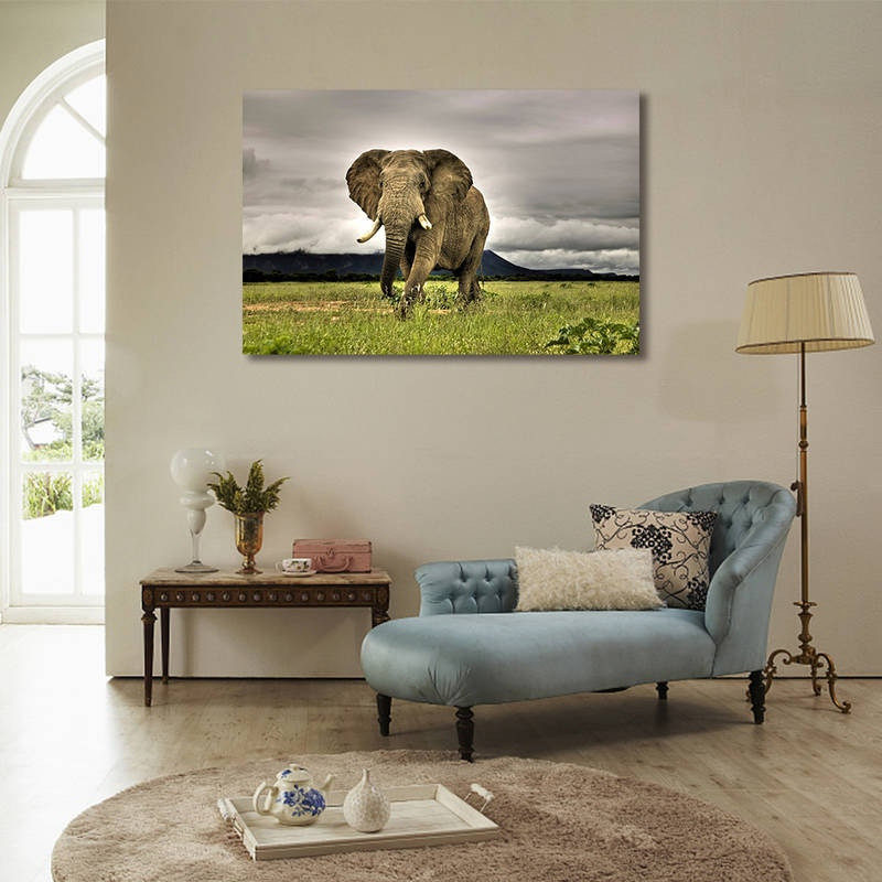 Elephant Decor For Living Room
 Elephant Paintings Elephant Wall Decor Artwork Canvas