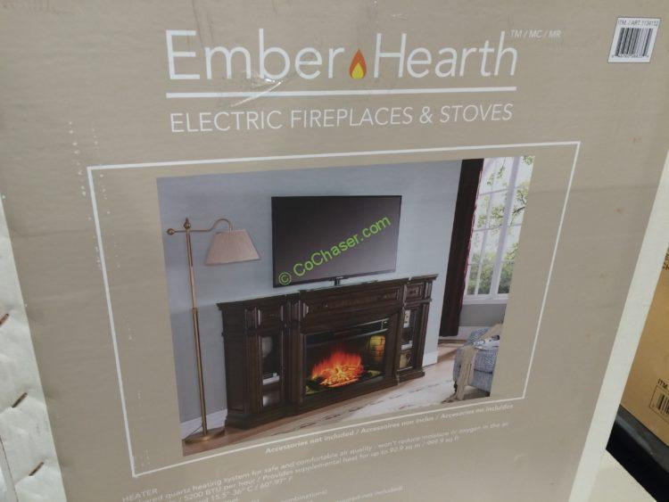 Ember Hearth Electric Fireplace Costco
 Costco Ember Hearth 72 Electric Media Fireplace