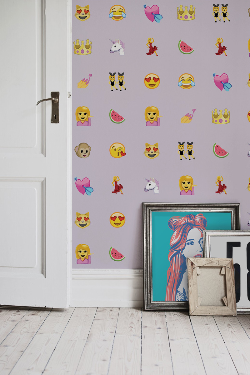 Emoji Wallpaper for Bedroom Unique Emoji Wallpaper by Murals Wallpaper