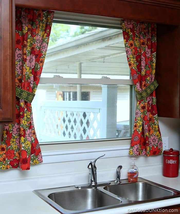 Fabric For Kitchen Curtain
 Vintage Barkcloth Curtains
