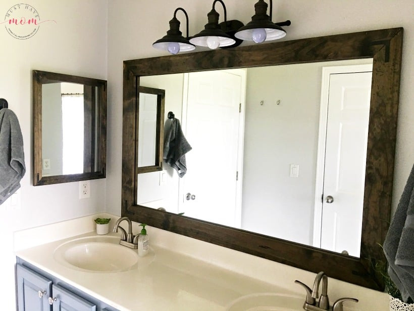Farmhouse Bathroom Mirrors
 Farmhouse Style DIY Vanity Mirrors Tutorial Must Have Mom