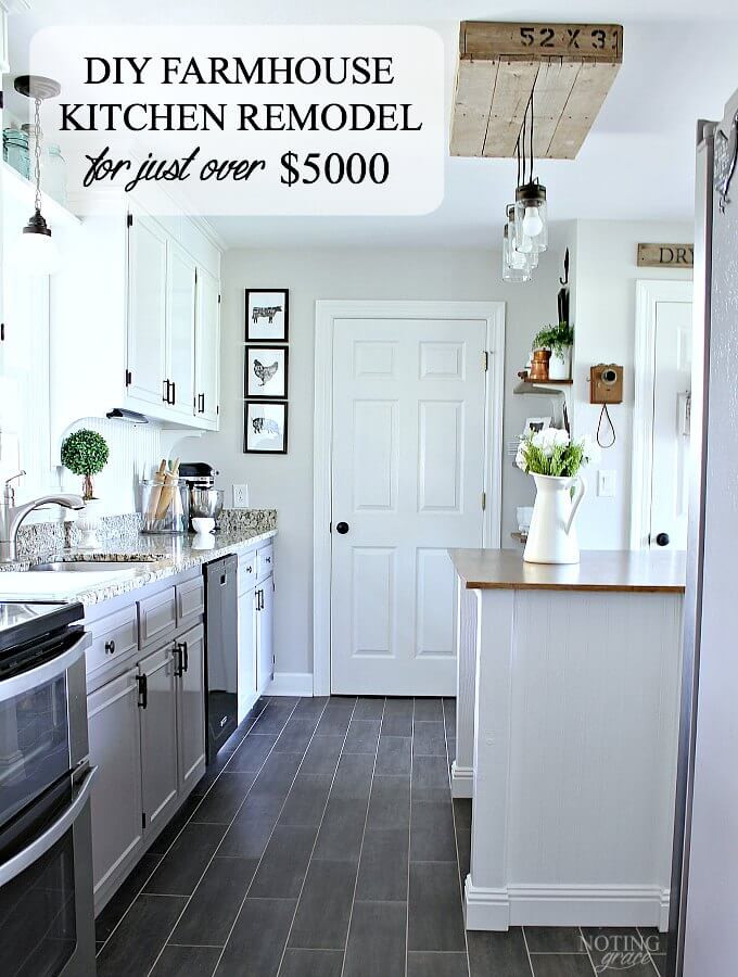 Farmhouse Kitchen Remodel
 DIY Farmhouse Kitchen Remodel for just over $5000