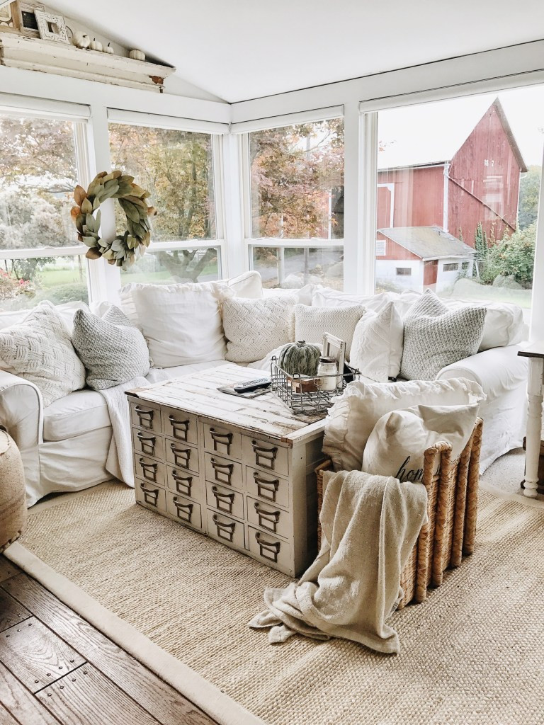 Farmhouse Living Room Curtains
 10 Gorgeous Farmhouse Living Rooms – Hallstrom Home