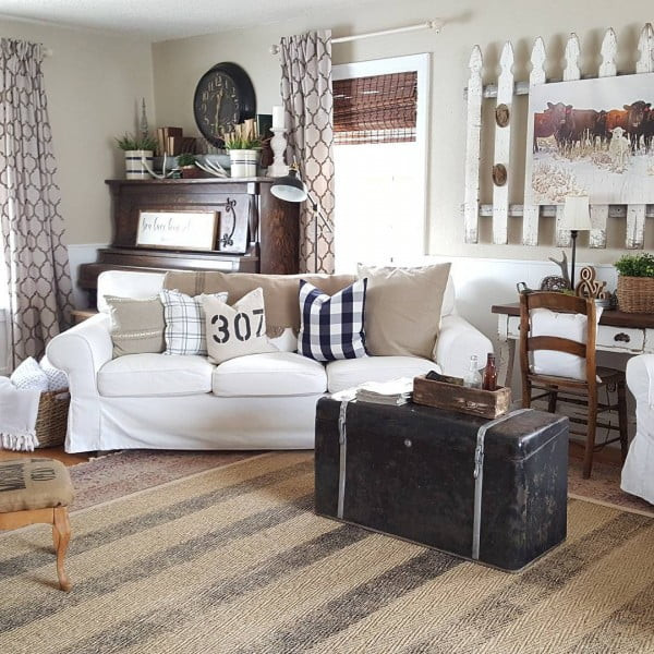 Farmhouse Living Room Ideas
 100 Charming Farmhouse Living Room Ideas to Try at Home
