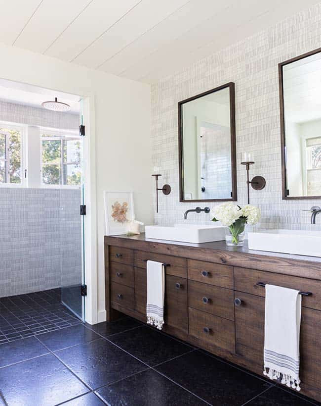 Farmhouse Master Bathroom
 Modern farmhouse style with timeless interiors in Northern