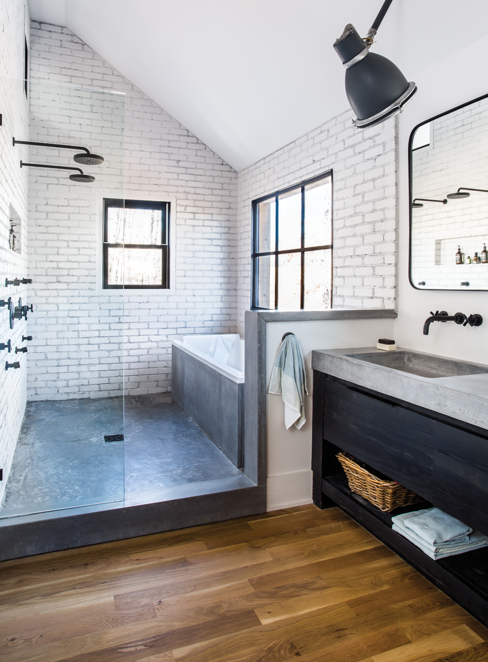 Farmhouse Master Bathroom Ideas
 Room Envy At Serenbe a master bath with a modern