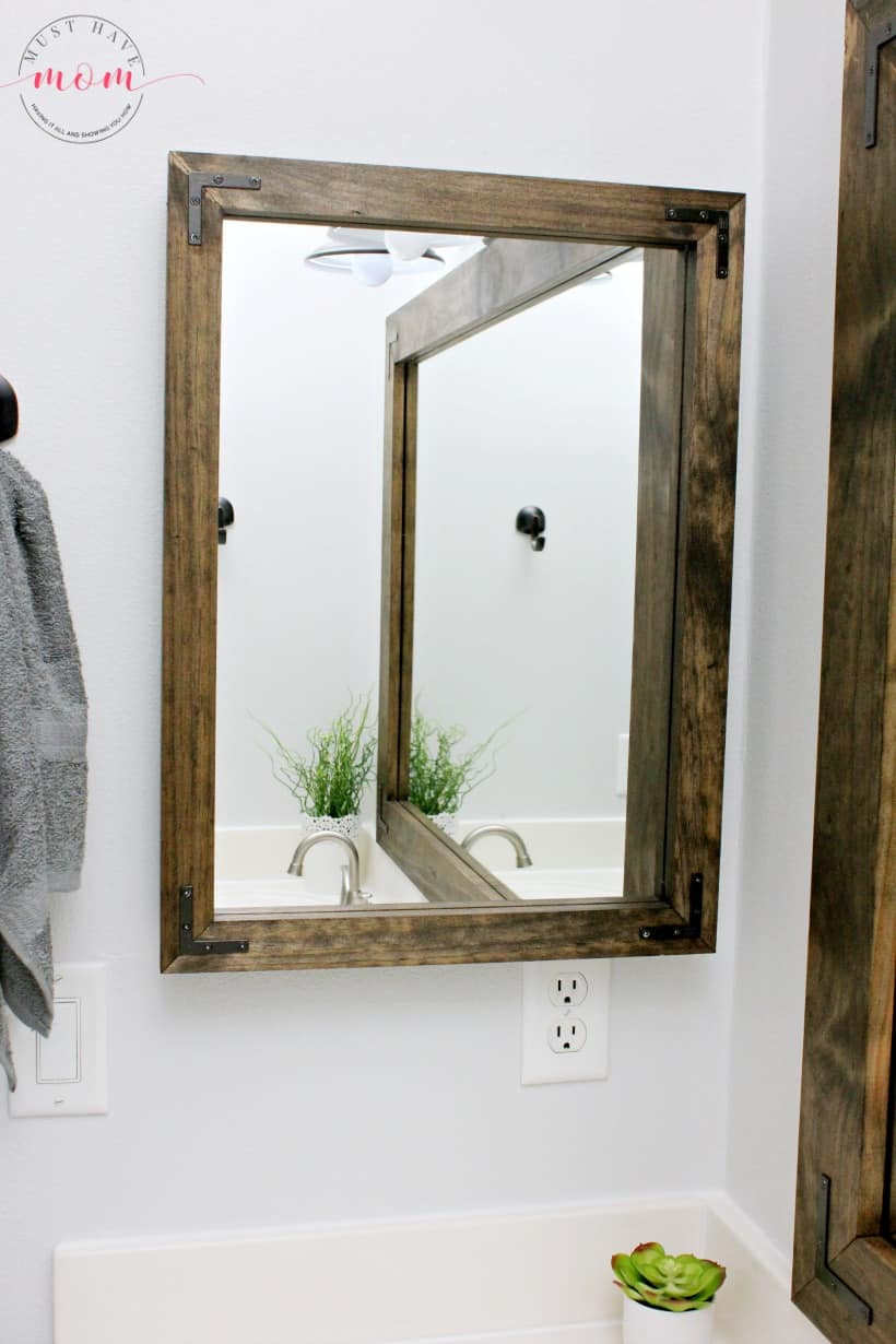 Farmhouse Style Bathroom Mirrors
 Farmhouse Style DIY Vanity Mirrors Tutorial Must Have Mom
