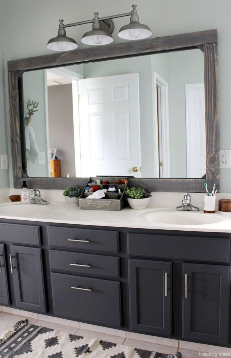 Farmhouse Style Bathroom Mirrors
 56 Awesome Modern Farmhouse Bathroom Vanity Ideas