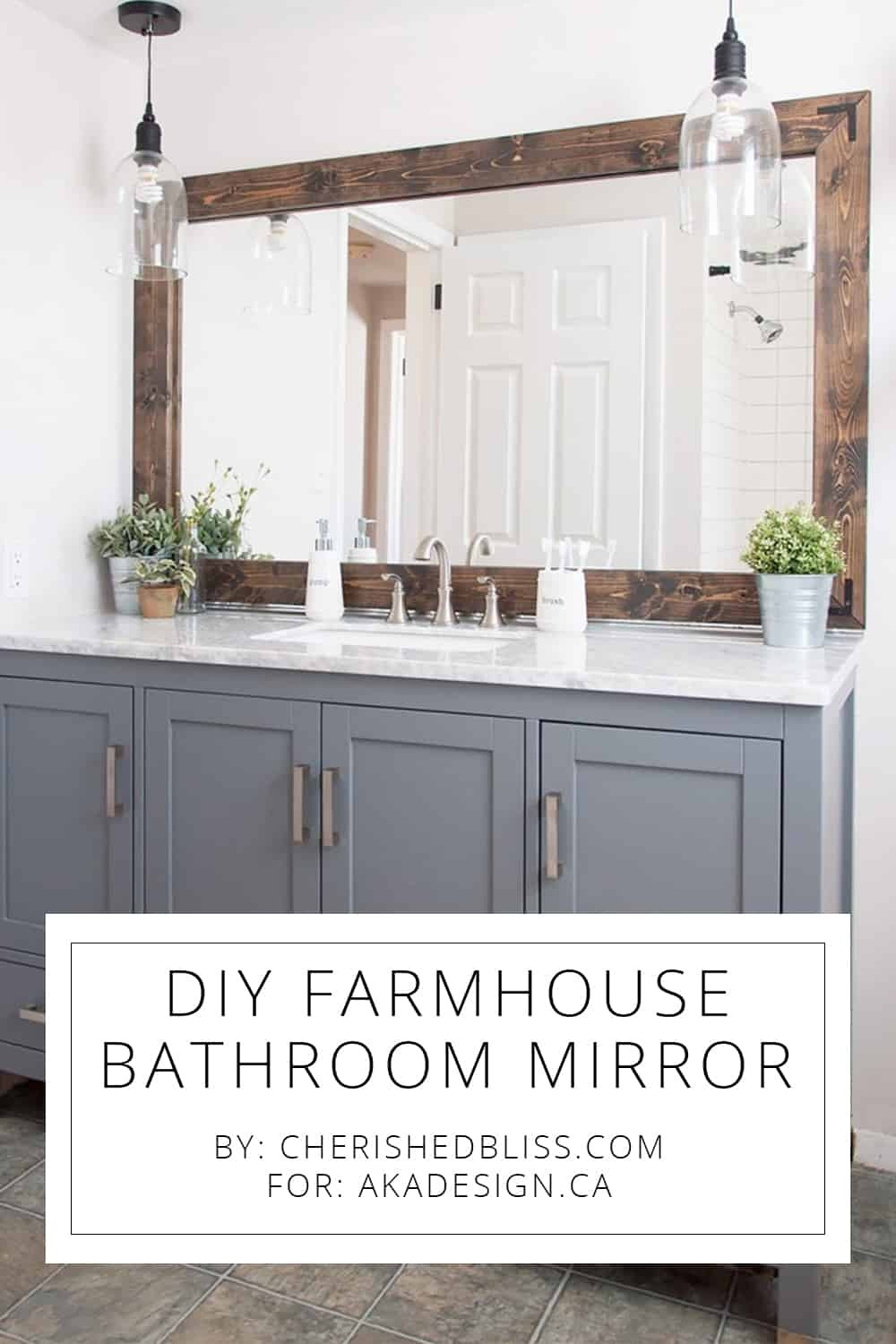 Farmhouse Style Bathroom Mirrors
 DIY Farmhouse Bathroom Mirror Tutorial