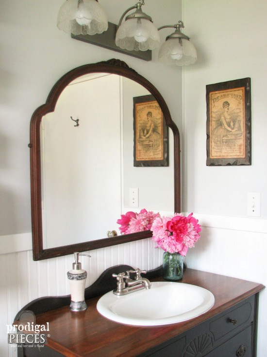 Farmhouse Style Bathroom Mirrors
 Farmhouse Bathroom Remodel Reveal Prodigal Pieces