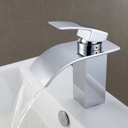 Faucets For Bathroom Sinks
 Contemporary Waterfall Bathroom Sink Faucet 8061