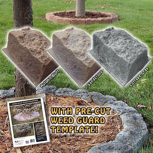 Faux Stone Landscape Edging
 DekoRRa Faux Stone Tree Mulch Ring Edging Kit – RocksFast