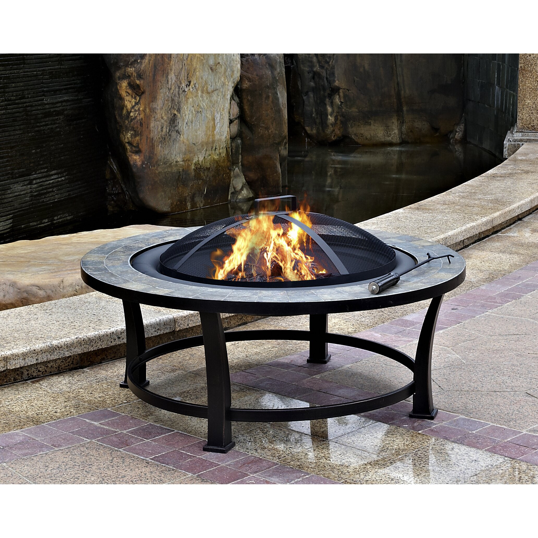 Fire Pit On Wood Deck
 AZ Patio Heaters Wood Burning Fire Pit & Reviews
