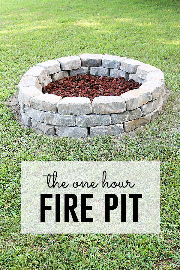 Firepit Or Fire Pit
 Fire Pit Project you can do in one hour