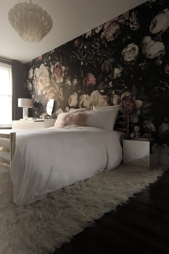 Flower Bedroom Wallpaper
 20 Super Trendy Moody Floral Wallpaper Ideas Shelterness