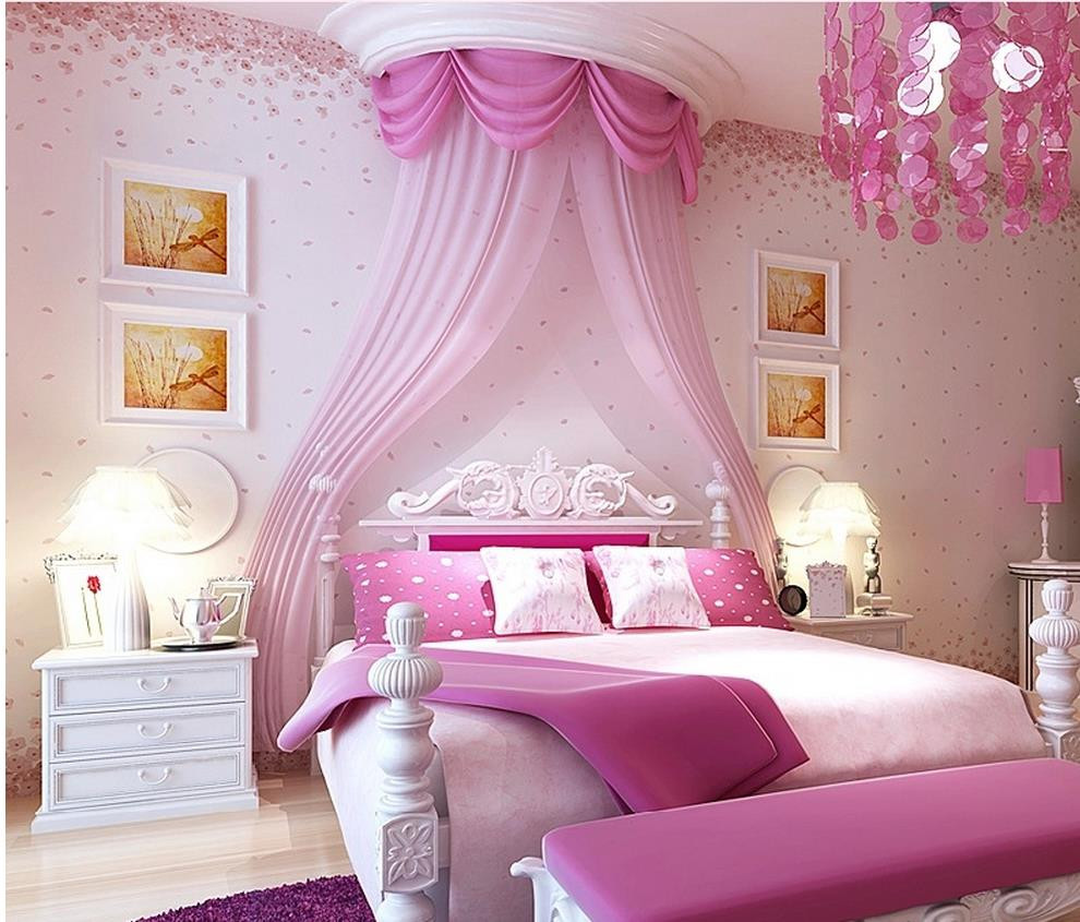 Flower Bedroom Wallpaper Elegant Modern Style Small Floral Wallpaper Romantic Pink Cherry