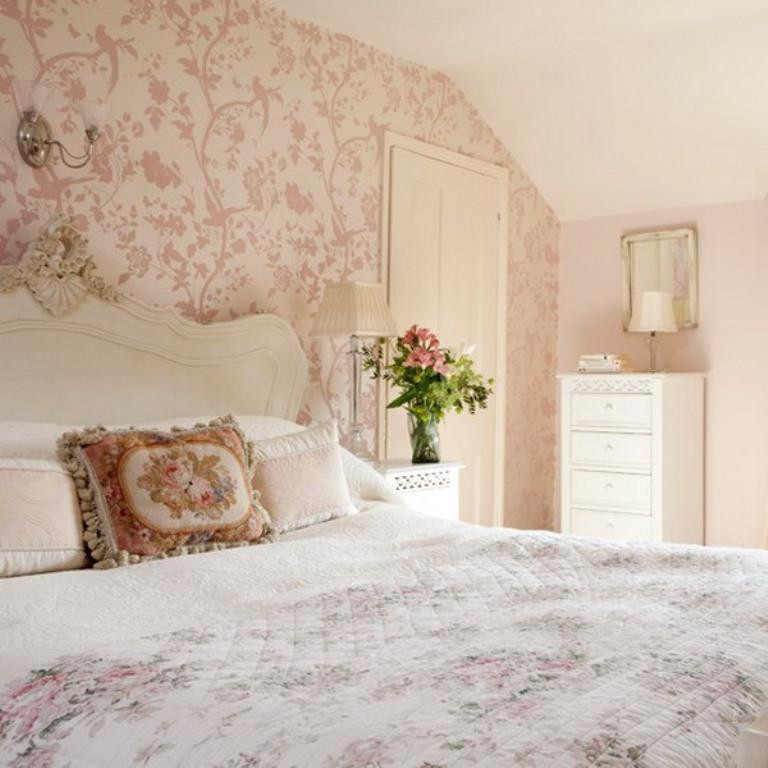 Flower Bedroom Wallpaper
 20 Charming Bedroom Designs With Floral Wallpaper Rilane