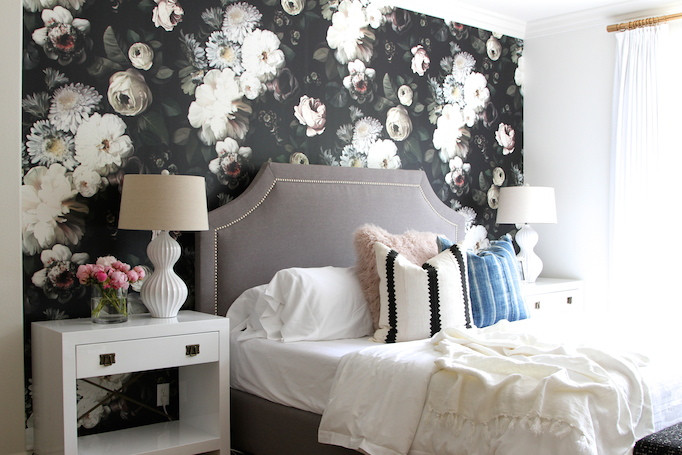 Flower Bedroom Wallpaper
 Table Lamps Under $150 Becki Owens
