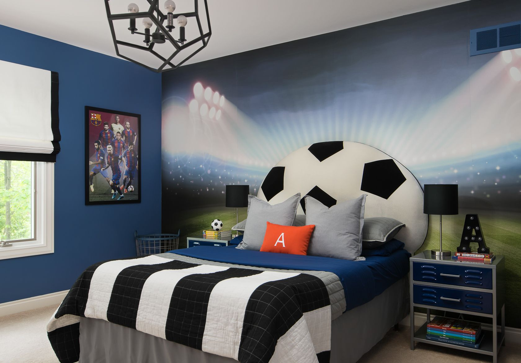 Football Bedroom Decoration
 Soccer Themed Bedroom
