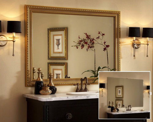 Framed Bathroom Mirror Ideas
 Framed Bathroom Mirror Home Design Ideas