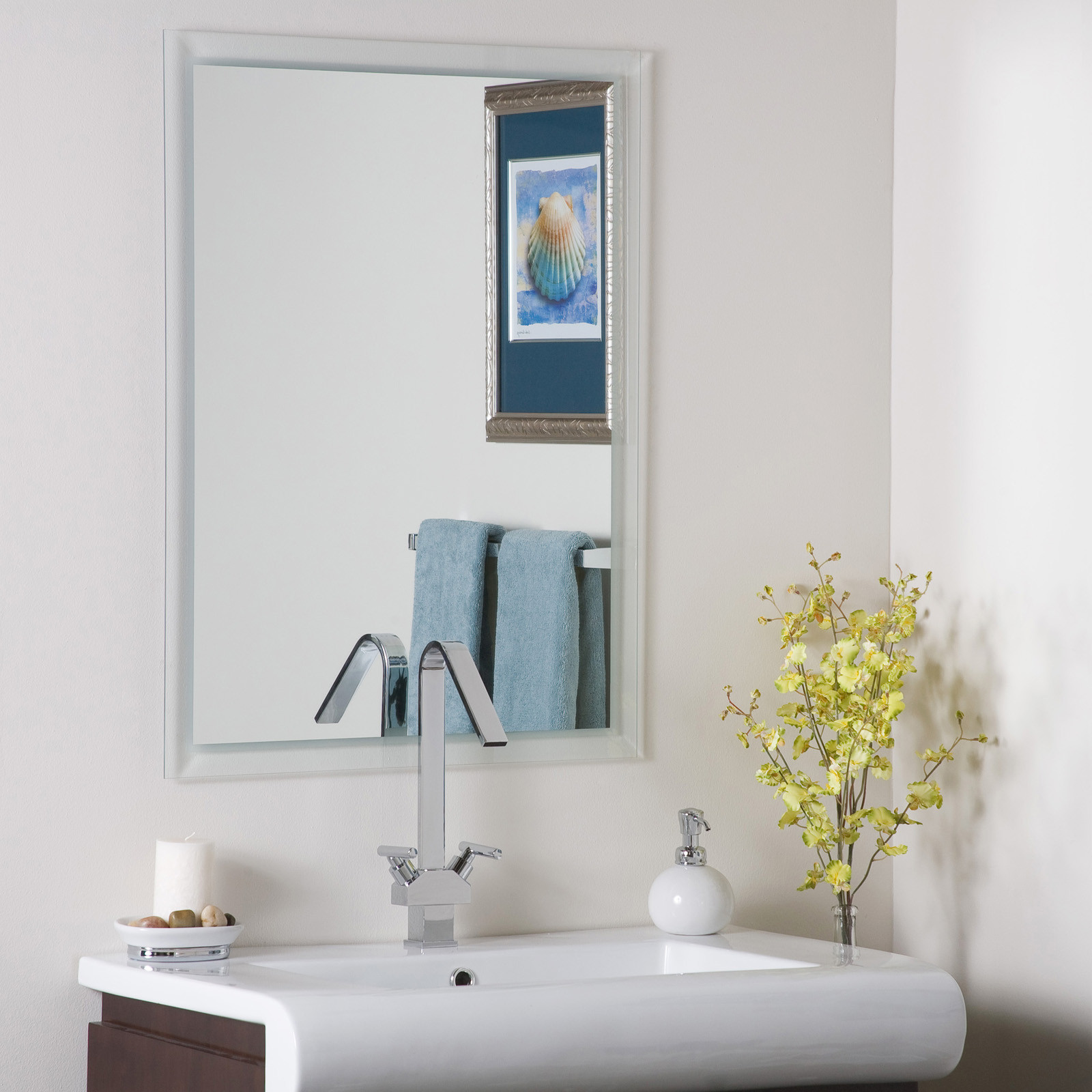 Frameless Bathroom Mirrors
 Wall Mirror Bathroom Frameless in Frameless Mirrors