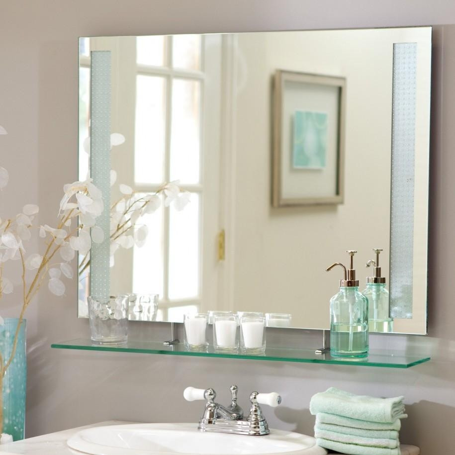Frameless Bathroom Mirrors
 20 Frameless Beveled Bathroom Mirrors