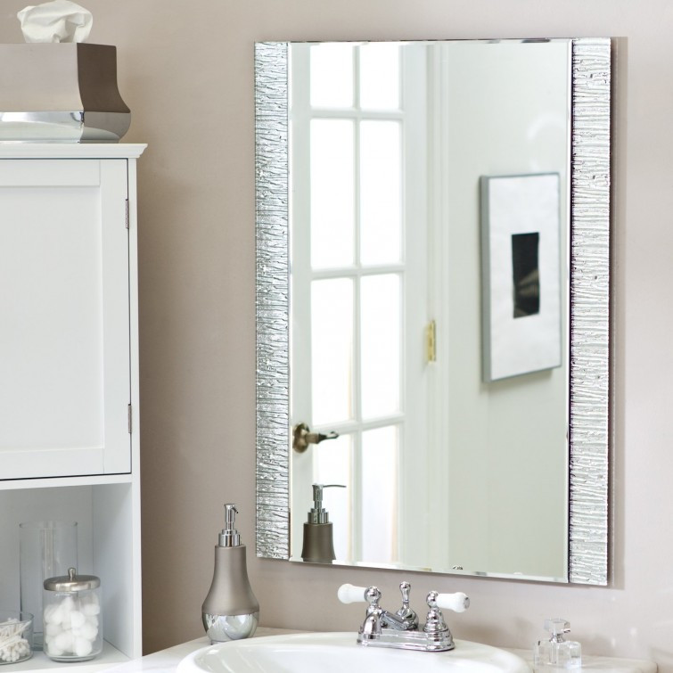 Frameless Bathroom Mirrors
 Interior Mesmerizing Frameless Full Length Mirror For