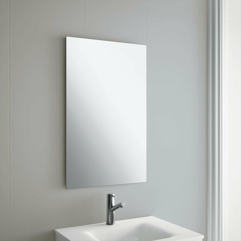 Frameless Bathroom Mirrors
 Frameless Bathroom Mirror with Wall Hanging Fixings