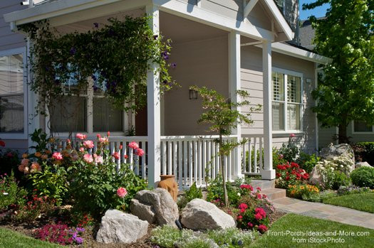 Front Porch Landscape Designs
 Landscaping with Rocks Around Your Porch