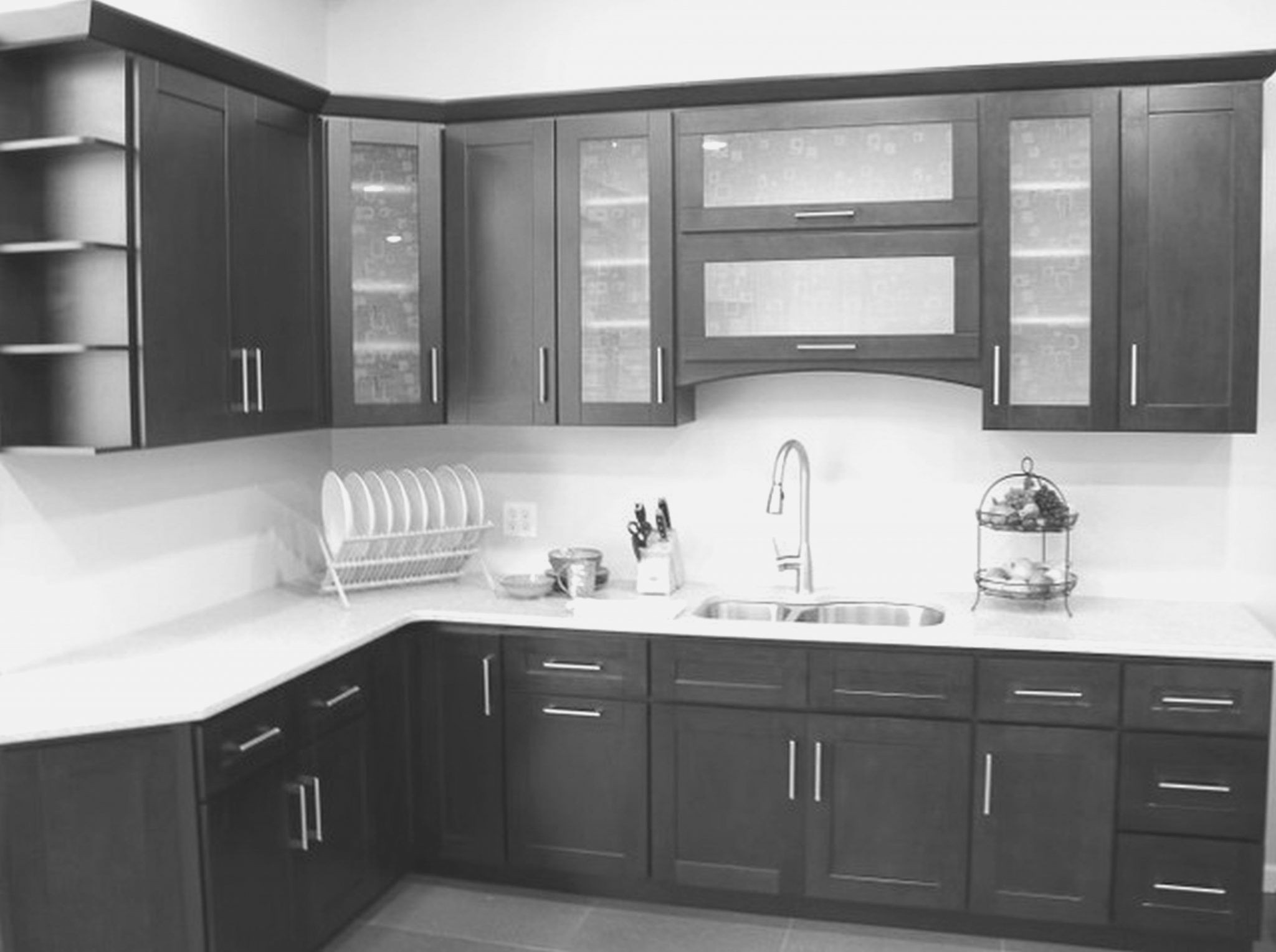 Frosted Glass Kitchen Cabinets
 Frosted Glass Inserts For Kitchen Cabinets Black Kitchen