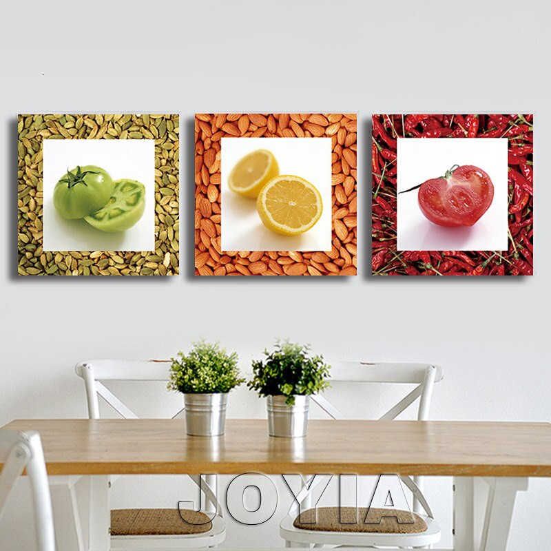 Fruit Wall Art Kitchen
 3 Piece Ve able Fruit Seasoning Canvas Wall Art Picture